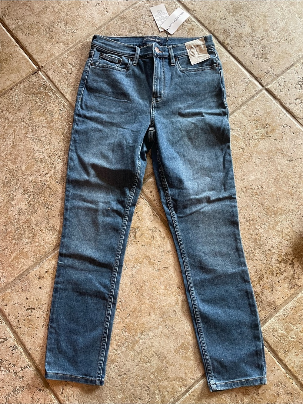 Calvin Klein Jeans Women’s Dark Blue Slim Straight Denim